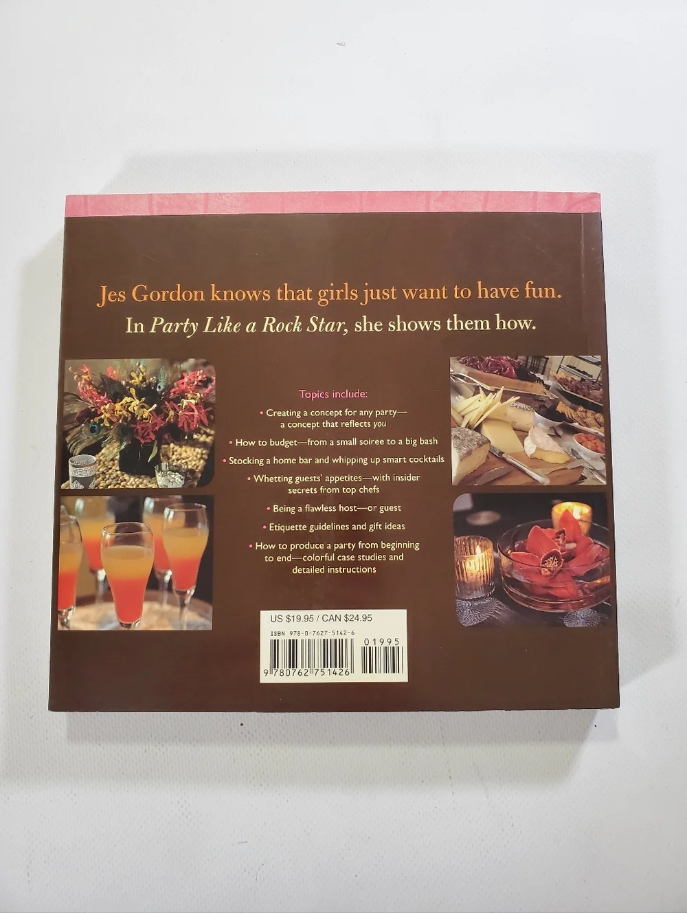 🟢 Party Like A Rock Star Book by Jes Gordon Event Planning Guide
